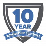 Prime Roofing 10-Year Workmanship Guarantee Logo