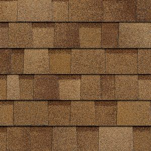 Owens Corning Desert Tan shingles close-up