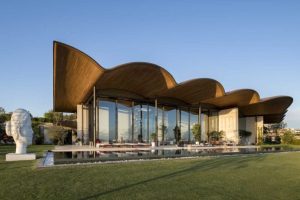Turkish style wave roof design on a residential home