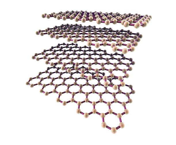 Illustration of graphene lattice structure used in new building materials 2024 for enhanced concrete strength