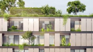 Modern green eco-friendly roof showcasing roofing trends 2021