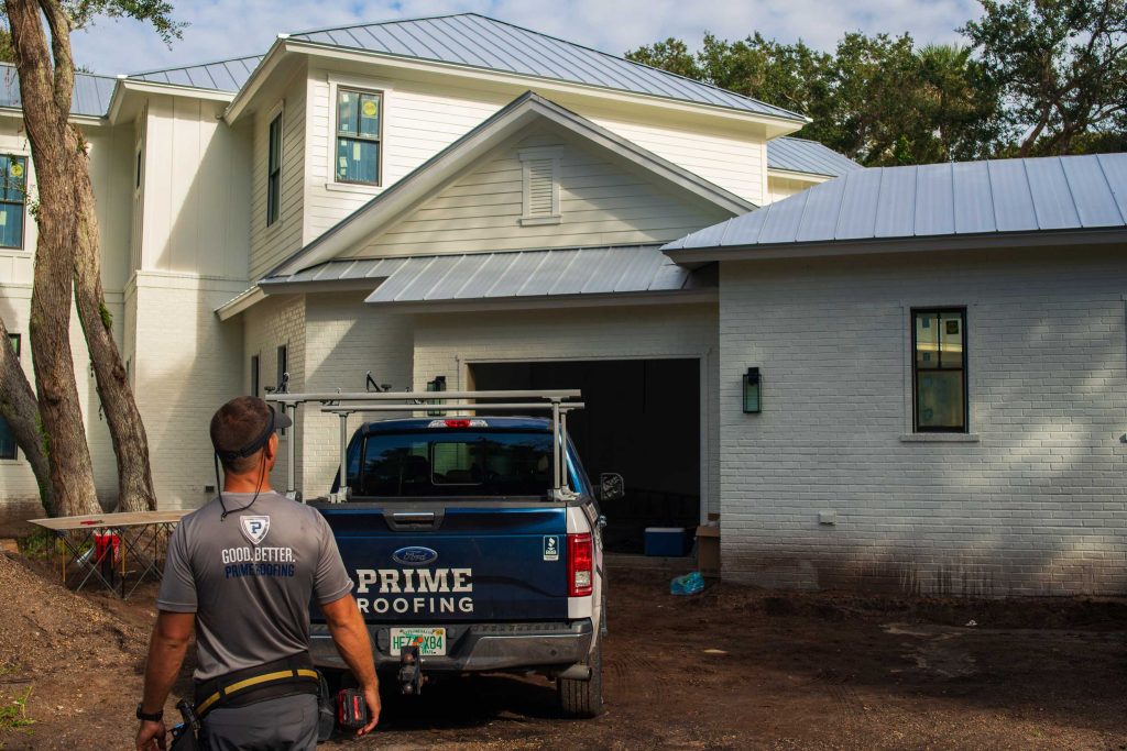 prime roofing metal residential roof in Atlantic Beach, FL