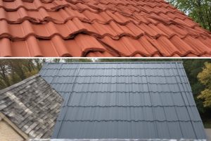 Red tile roof vs metal roof comparison for Florida homes