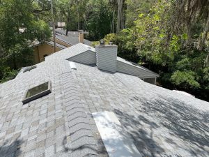 Quarry Gray shingle roof with sealed vent flashing Atlantic Beach FL
